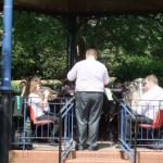 Full band on the Bandstand