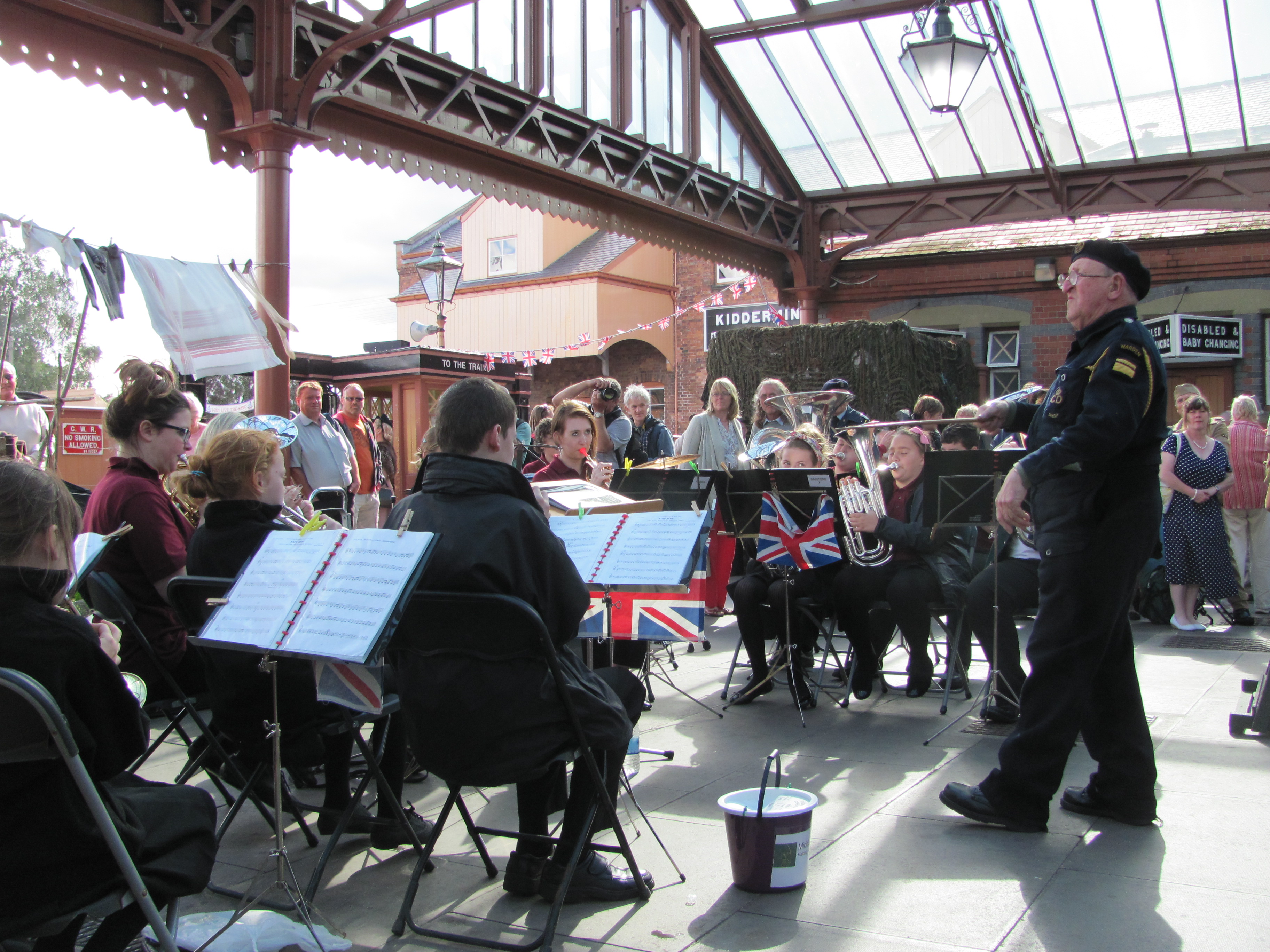 Peter Hasket conducts the youth band at Kidderminster 2012