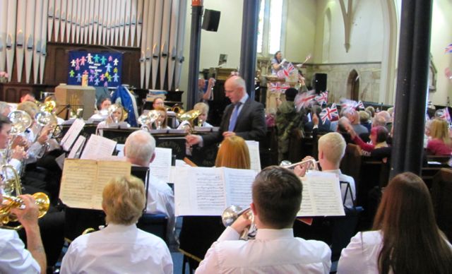 ELR 1940's proms concert 2014 Middleton Band at ELR 1940's proms concert 2014