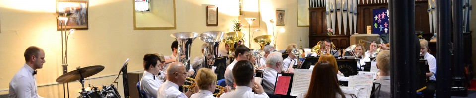 Middleton Band play at East Lancs Railway 1940's event 2014