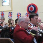 The cornet team at East Lanc's Railway 1940's event