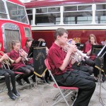 The cornets in action
