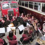 Middleton Youth Band at Bury Transport Museum