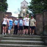 Almost back, in Jubilee park in front of St Leonards.