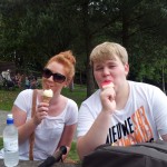 Ice creams in the sun, yum!