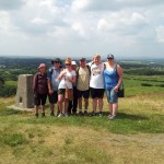 At the monument at Tandle Hills